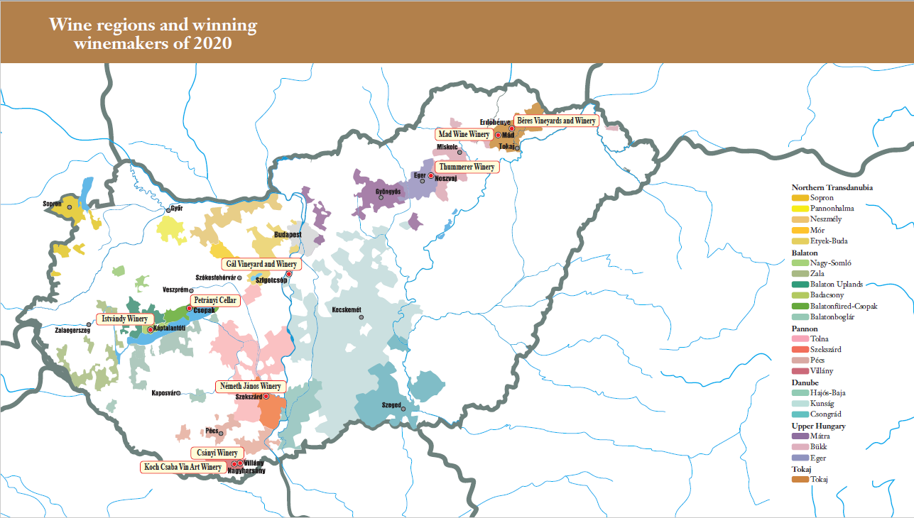 Wine regions and winning winemakers of 2020