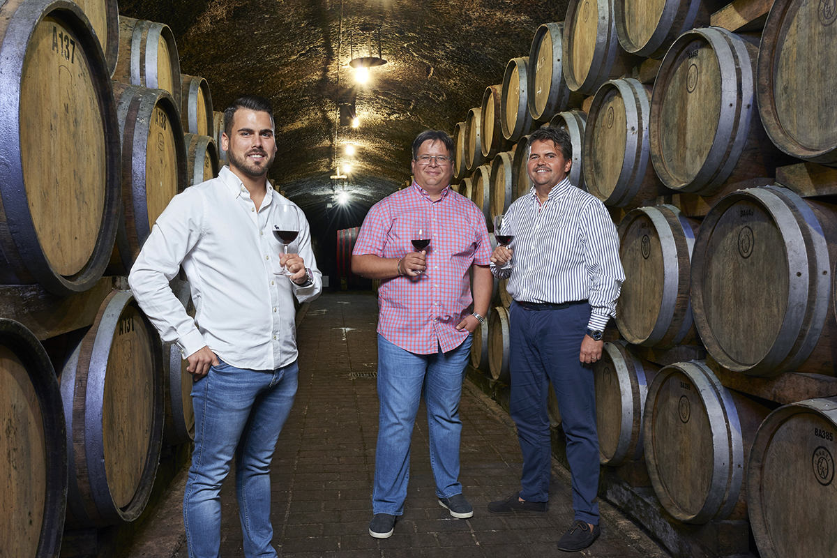 Three members of Juhász Brothers Winery